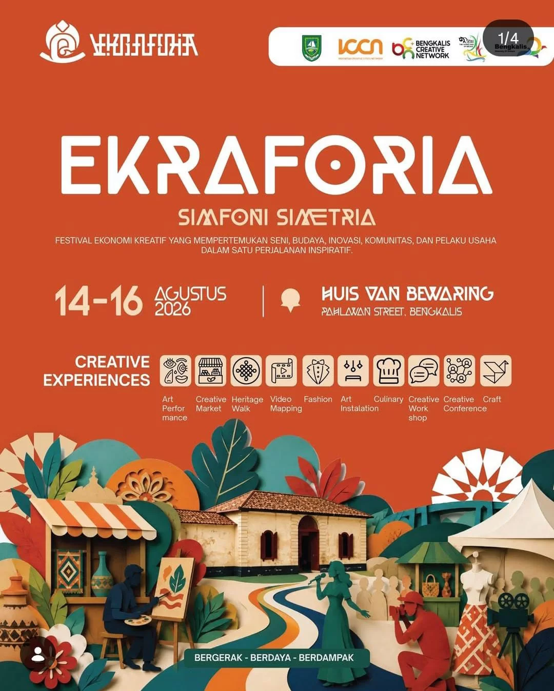 Ekraforia 2026 Hadir di Bengkalis, Dorong Ekonomi Kreatif Berbasis UMKM dan Sejarah